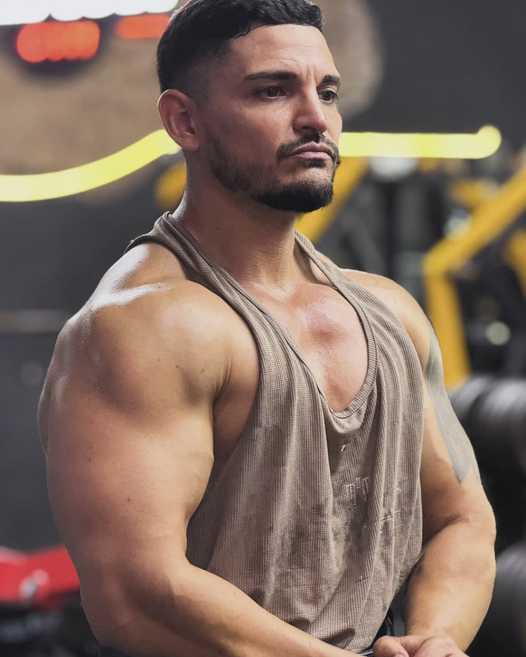 Coach fitness entrenando